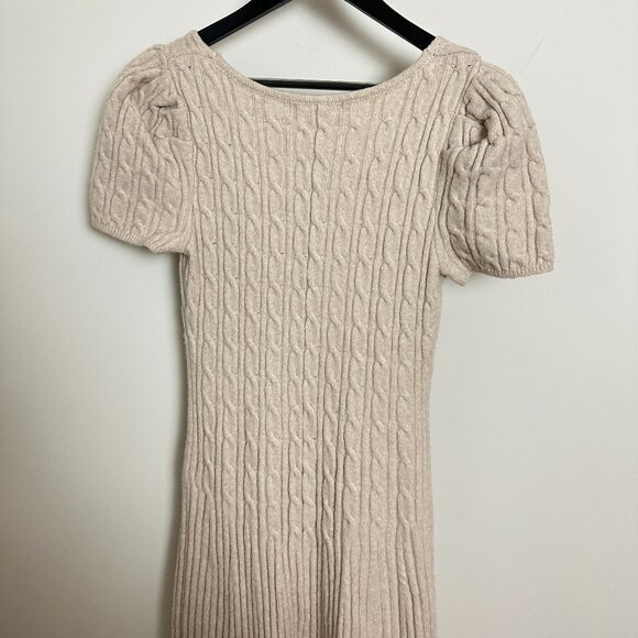 FREE PEOPLE Madsen Midi Dress in Oatmilk Size Large - Picture 9 of 13